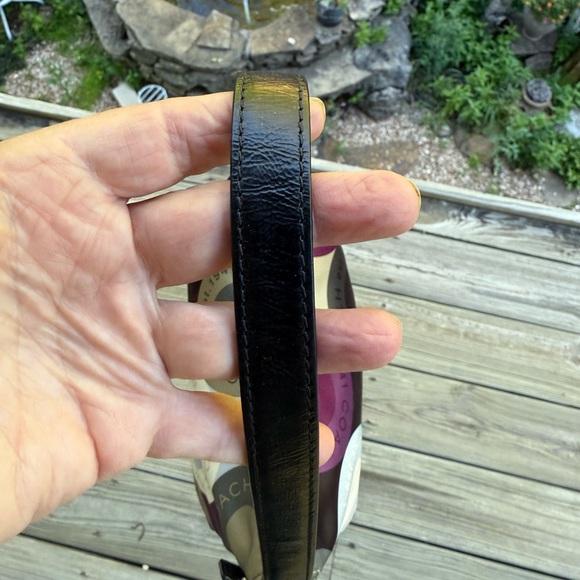 🟣 Coach Circle Dot Print Purse – Purple, Black & Cream 🖤 - Picture 7 of 11